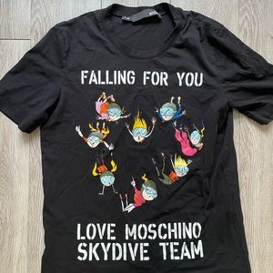 Love Moschino black t shirt size 2